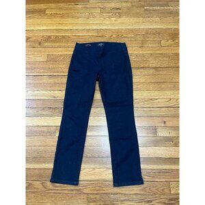NYDJ Alina Pull On Ankle Jeans Women's Size 4p Petite Dark Wash Blue Denim